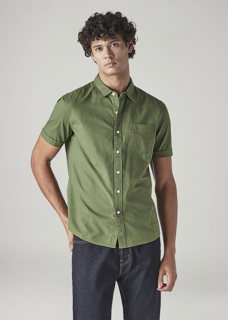 LEVI'S Men Slim Fit Solid Spread Collar Casual Shirt - Image 5