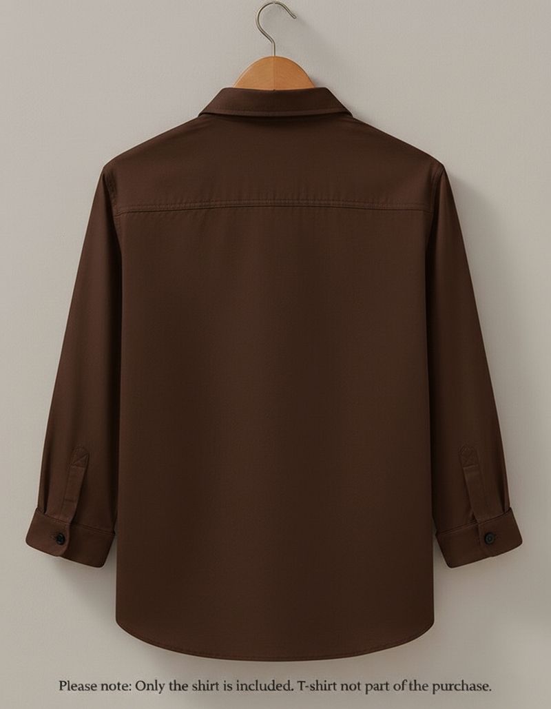 Styles Thief Men Regular Fit Solid Spread Collar Casual Shirt - Image 6