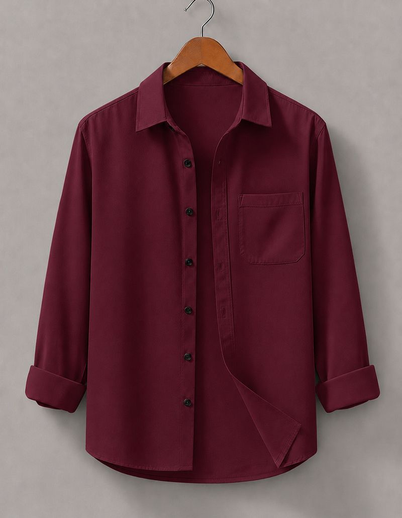 mozero Men Regular Fit Solid Spread Collar Casual Shirt (Pack of 2) - Image 7
