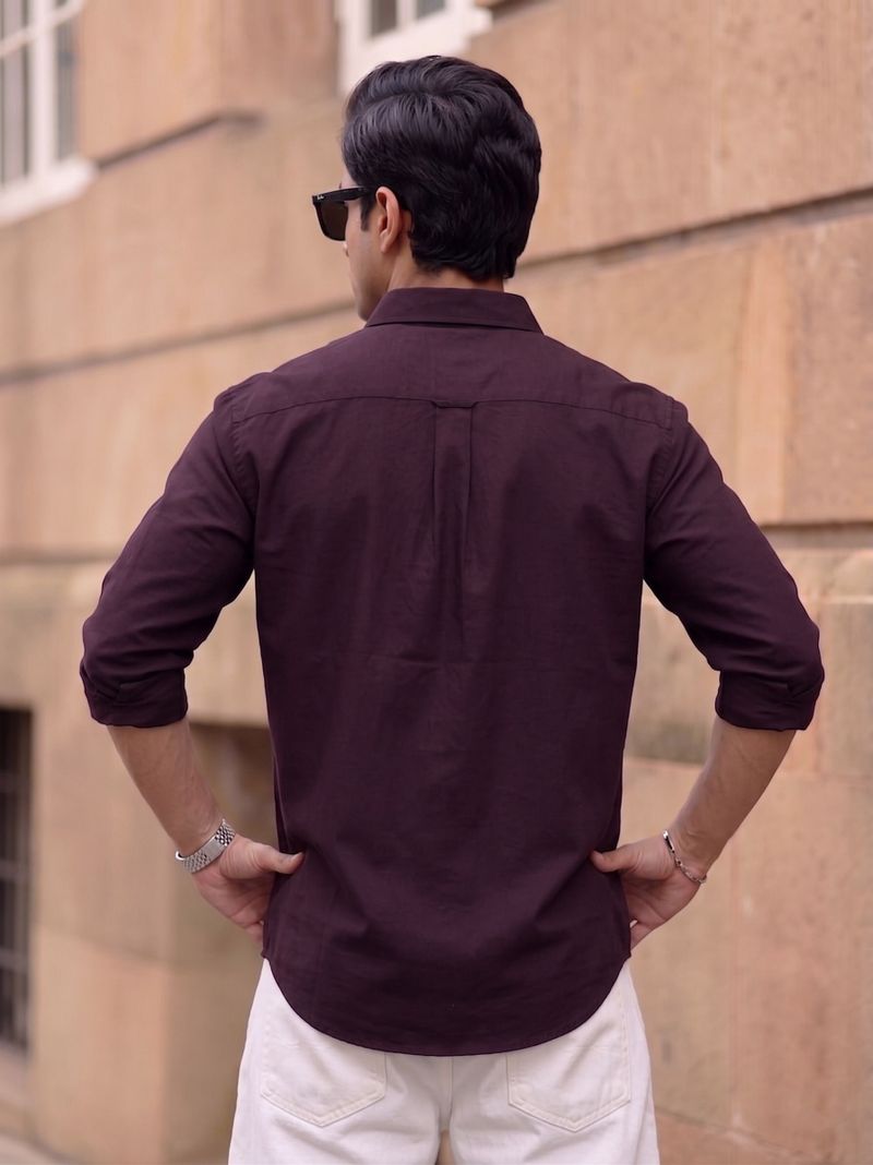 Virastix Men Regular Fit Solid Spread Collar Casual Shirt - Image 7