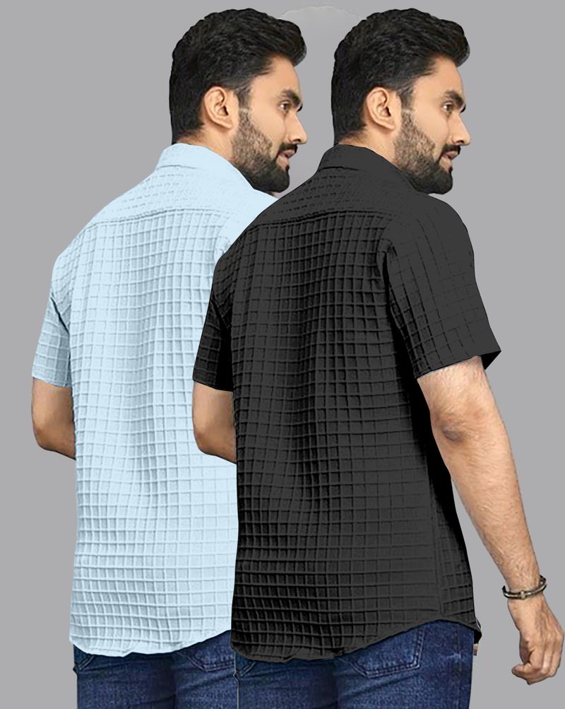 COMBRAIDED Men Regular Fit Casual Shirt (Pack of 2) - Image 6
