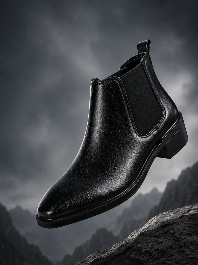 Kraasa Boots For Men (Black , 8) - Image 8