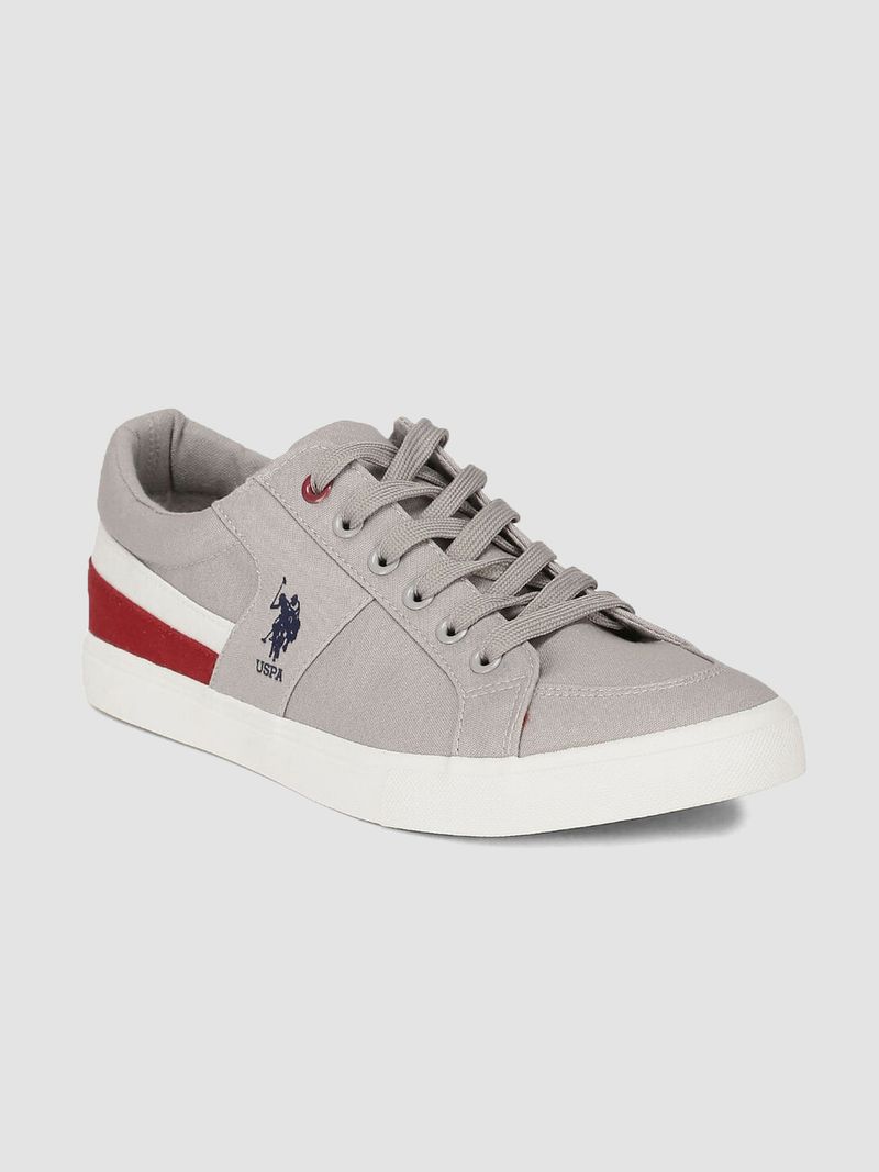 U.S. POLO ASSN. CLARKIN 6.0 Sneakers For Men (Grey , 8) - Image 4