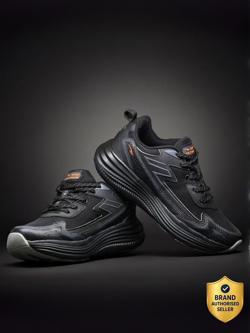 Asian BOSS-21 Running Shoes Men Black 9 - Image 5