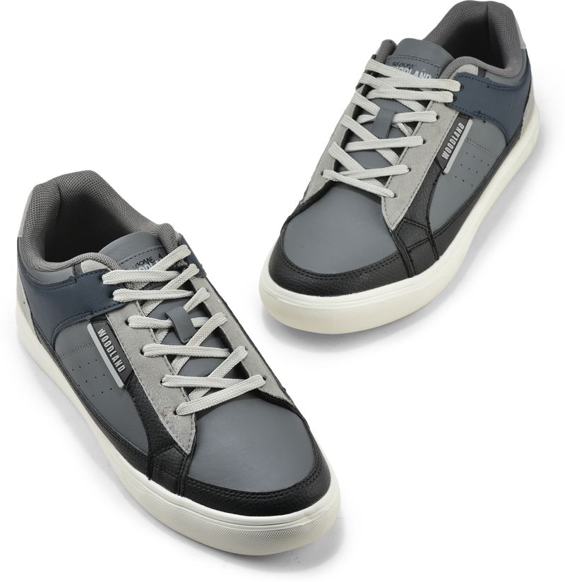 WOODLAND Casual Daily Wear Lightweight Breathable Comfortable Sneakers For Men (Grey , 8) - Image 7