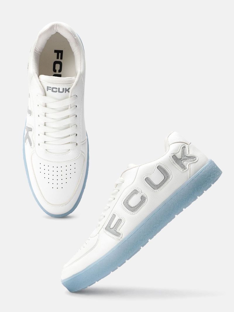 FCUK Sneakers for Men (White, UK 8) - Image 5