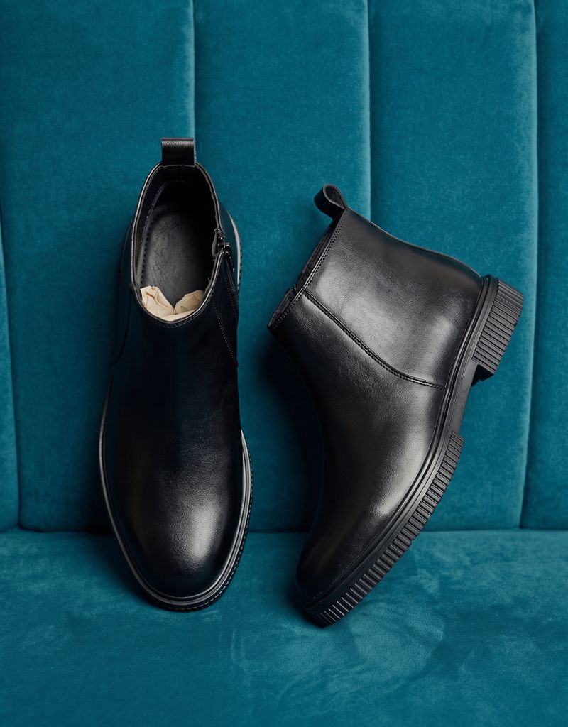 ERIX Chelsea Boots for Men, Black, Size 7 - Image 8