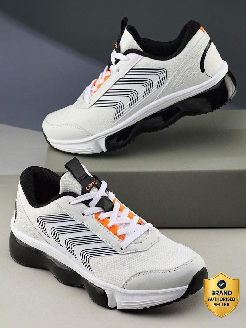 CAMPUS RAGE Running Shoes for Men (White, Size 6) - Image 5