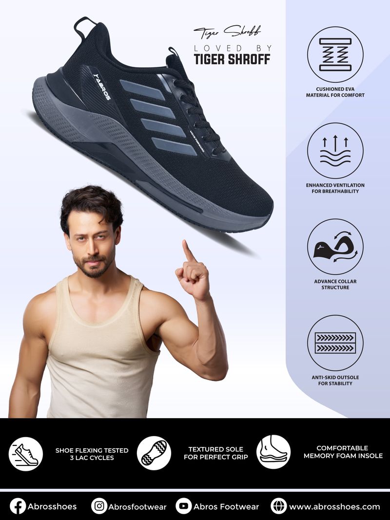 Abros LUNEX-PRO Walking Shoes For Men (Blue , 9) - Image 6