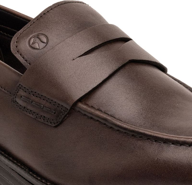 Thomas Crick Dual-Tone Leather Loafers (Brown, 10) - Image 7