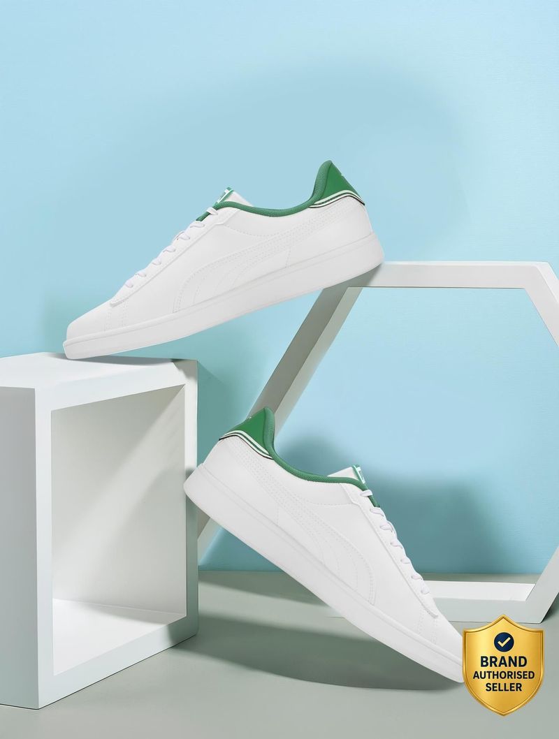 PUMA Smash Pop Sneakers For Men (White , 8) - Image 5