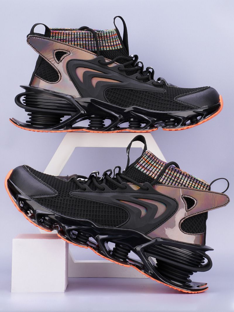 ATOM Spring Edge Alpha 1 Sneakers for Men (Black, Size 9) - Image 8