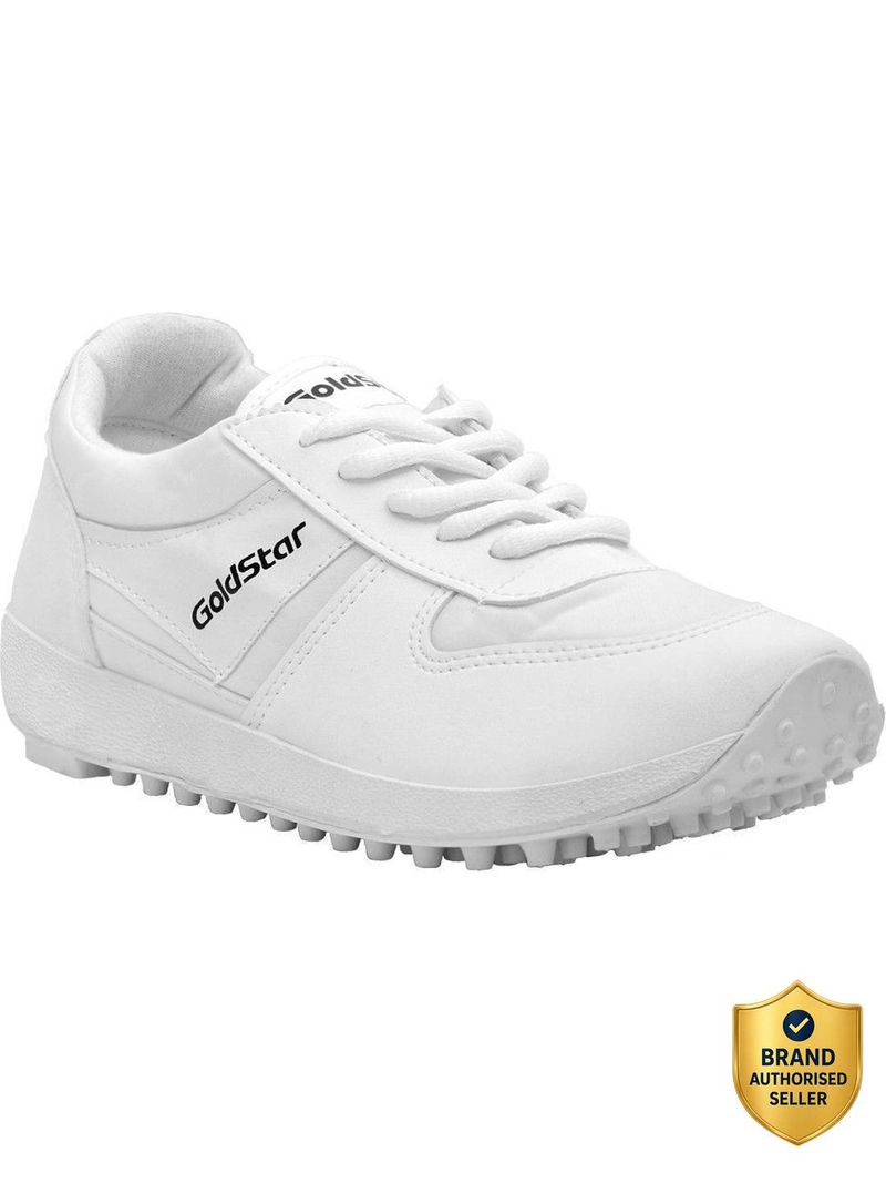 GOLDSTAR PVC'602 Running Shoes For Men (White , 8) - Image 5