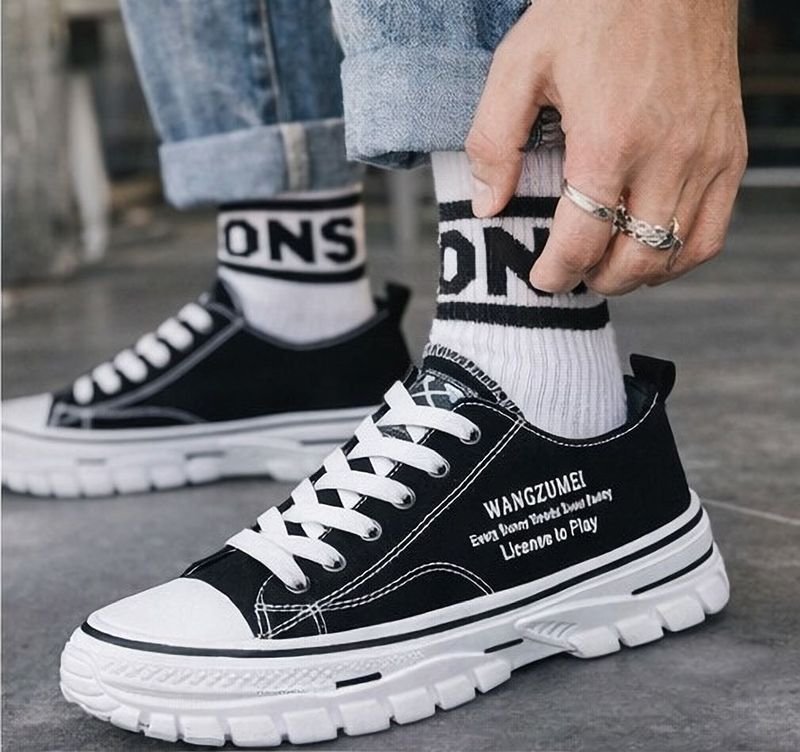 awakya Sneakers For Unisex (Black , 6) - Image 7
