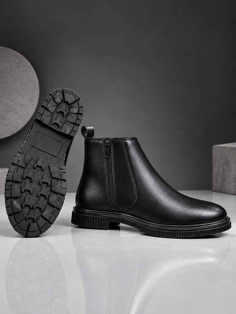 ERIX Chelsea Boots for Men, Black, Size 7 - Image 7