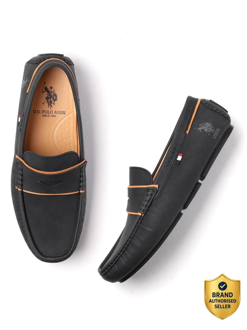 U.S. POLO ASSN. MIRANO 5.0 Driving Shoes For Men (Black , 7) - Image 5