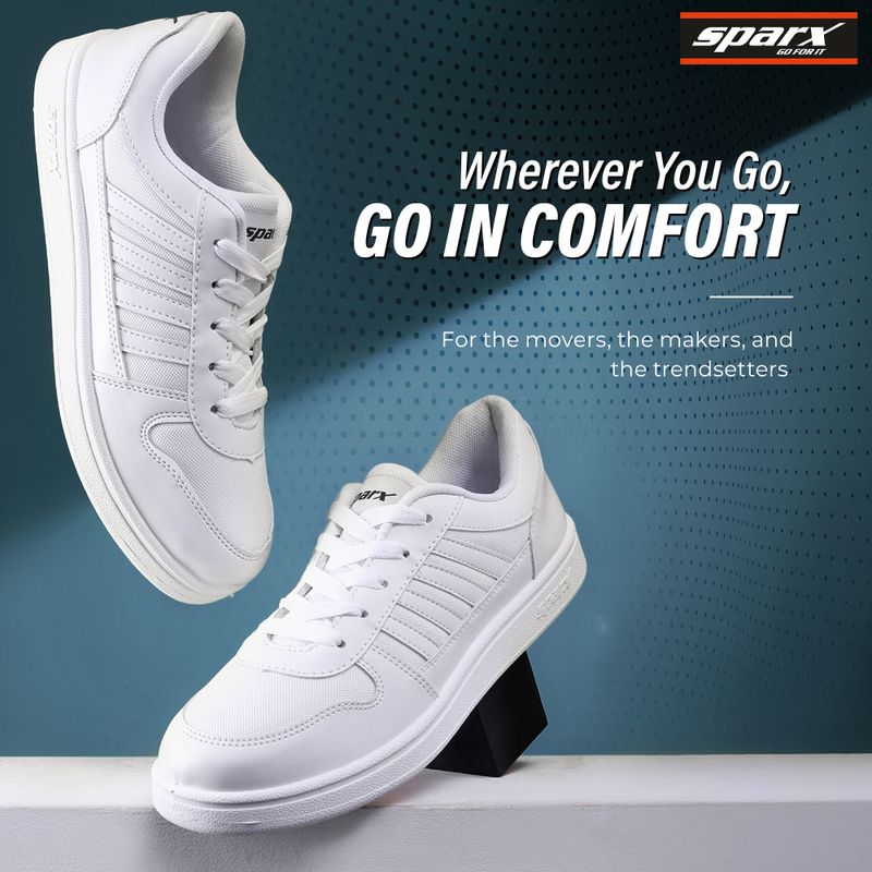 Sparx SM 439 White Sneakers for Men (Size 7) - Image 6