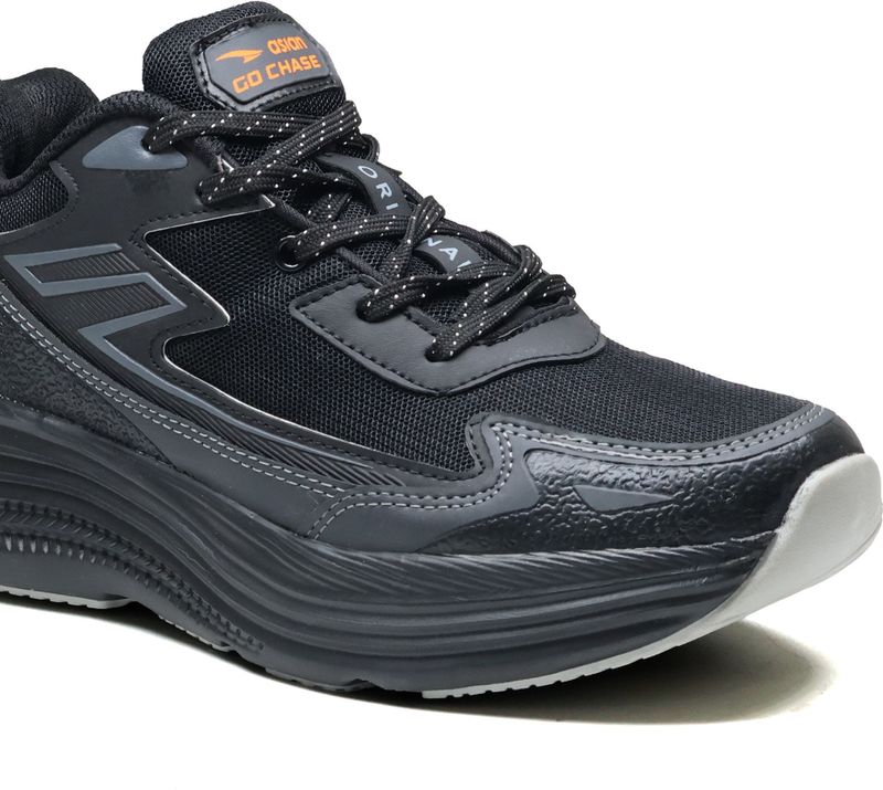 Asian BOSS-21 Running Shoes Men Black 9 - Image 8