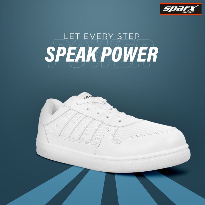 Sparx SM 439 White Sneakers for Men (Size 7) - Image 7