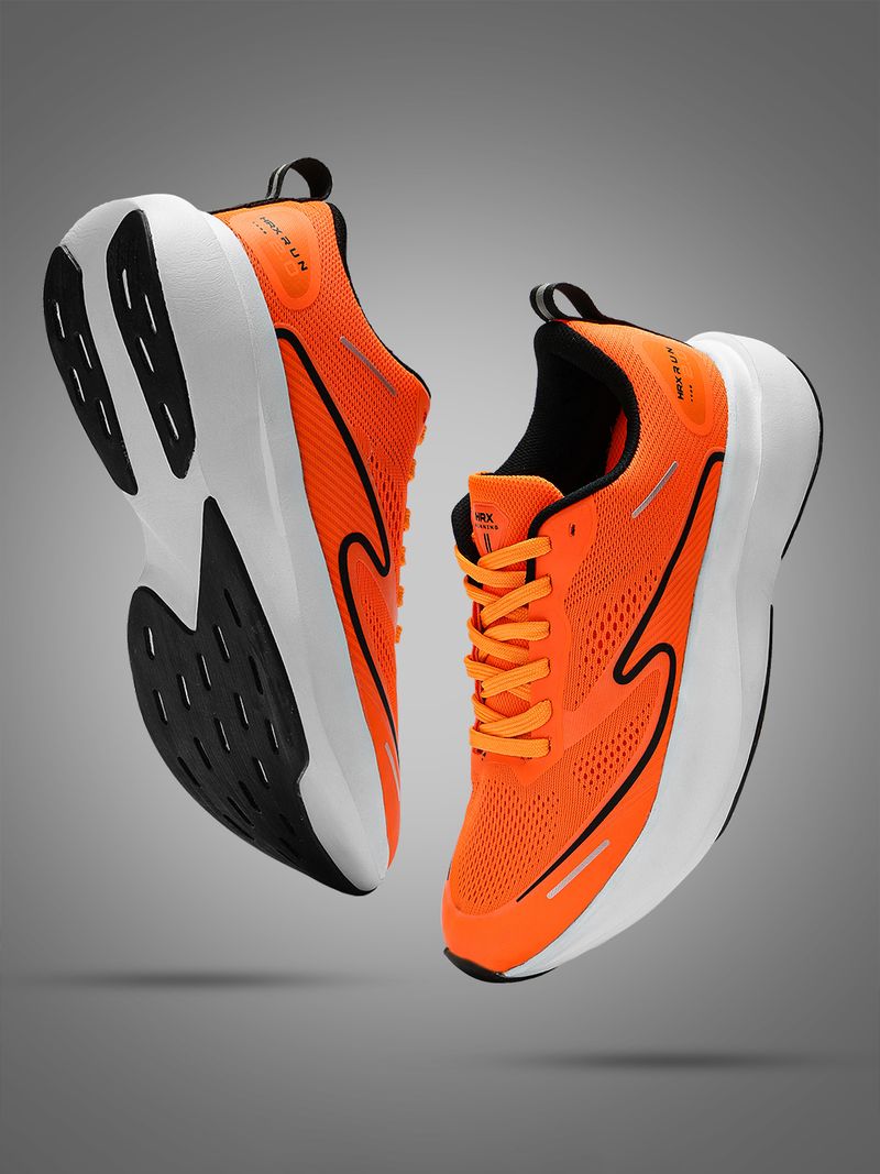 HRX by Hrithik Roshan Sneakers For Men (Orange , 8) - Image 5