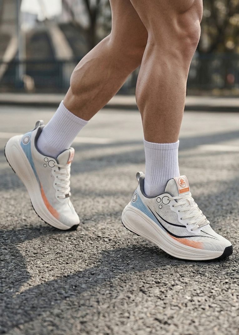 OFF LIMITS KRYPTON Running Shoes For Men (Off White, Blue, Orange , 11) - Image 6