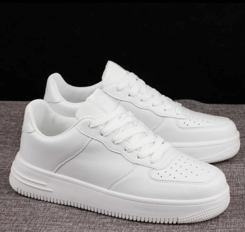 ROASTER Stylish Printed Sticker Sports Sneakers (White, UK 10) - Image 7