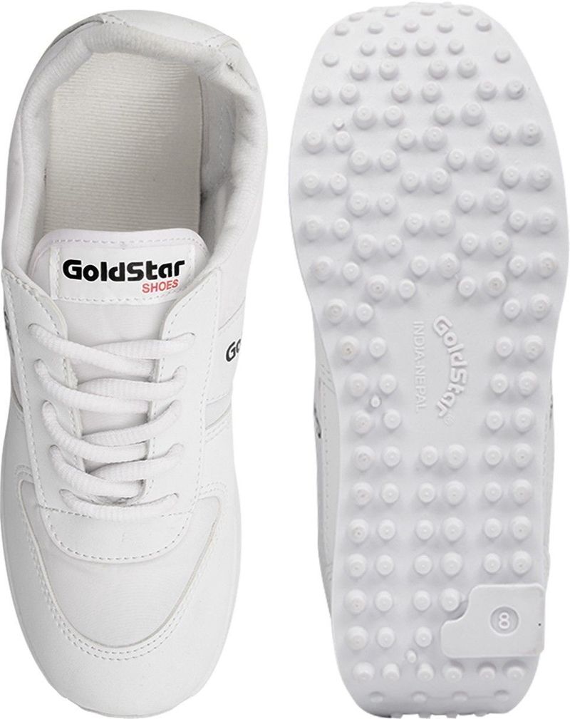 GOLDSTAR PVC'602 Running Shoes For Men (White , 8) - Image 7