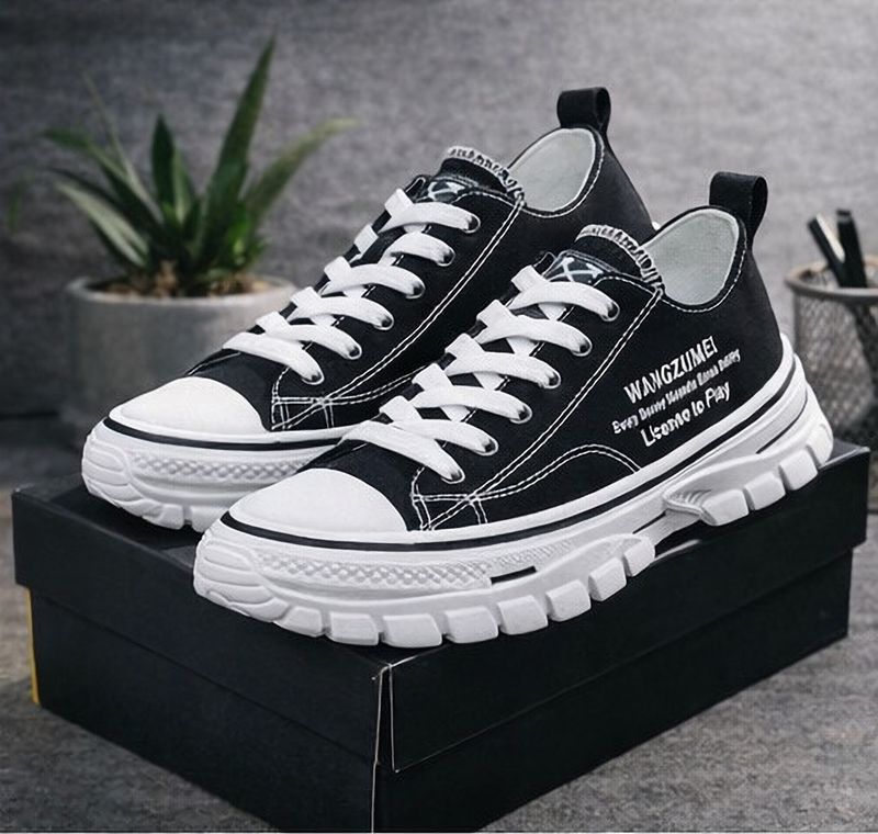 awakya Sneakers For Unisex (Black , 6) - Image 5
