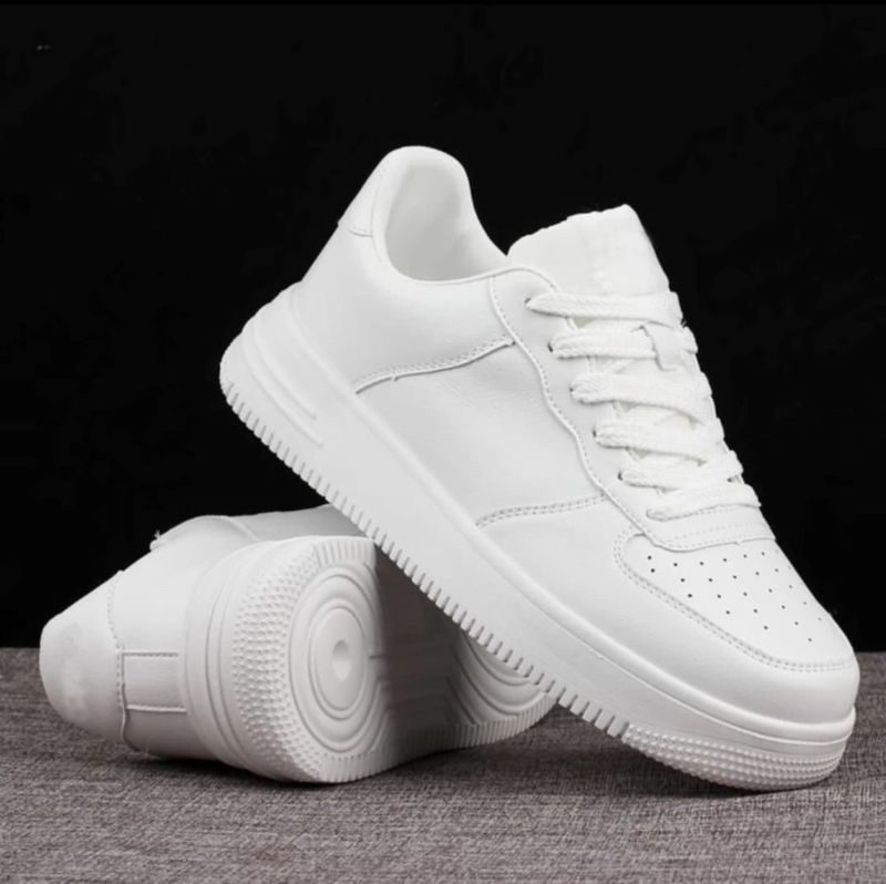 ROASTER Stylish Printed Sticker Sports Sneakers (White, UK 10) - Image 8