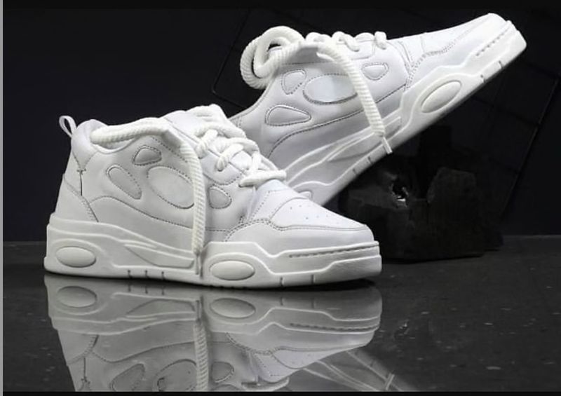Aadwin Canvas Shoes for Men (White, Size 8) - Image 3