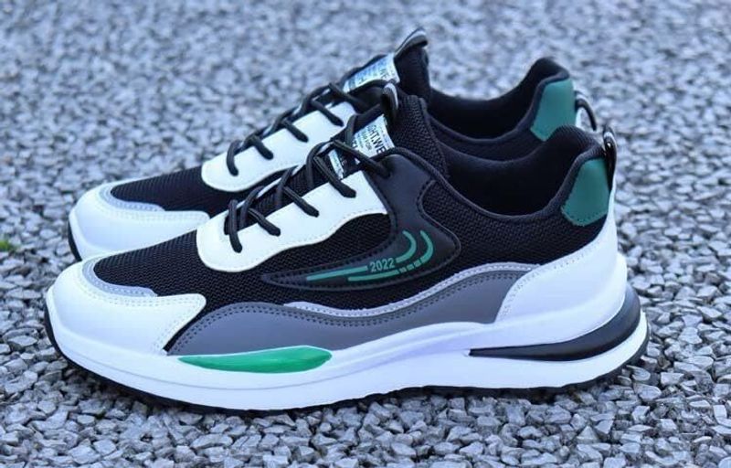Zsyto Sneakers For Men (Green, Grey, Black , 8) - Image 6