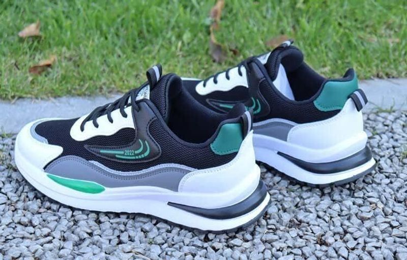 Zsyto Sneakers For Men (Green, Grey, Black , 8) - Image 8