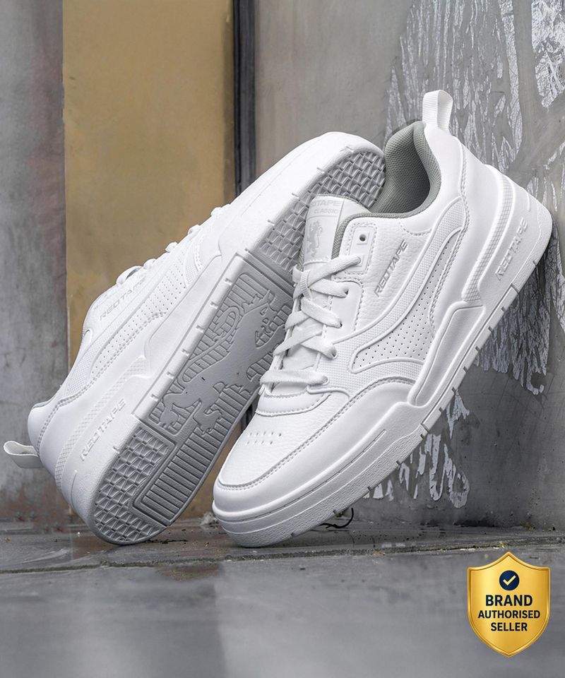 RED TAPE White Sneakers for Men (Size 8) - Image 5
