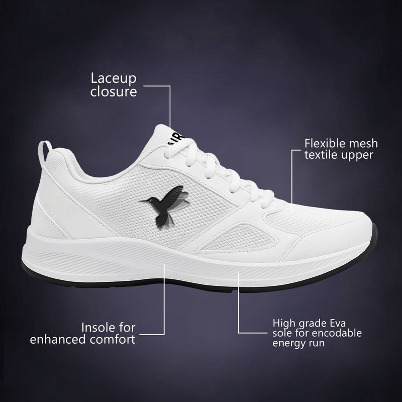Aircum Sneakers for Men, White, Size 7 - Image 6