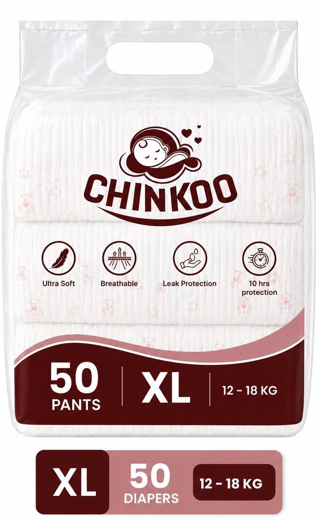 CHINKOO Extra Large Pull-up Diapers XL (50 Pieces) 18 kg - Image 3