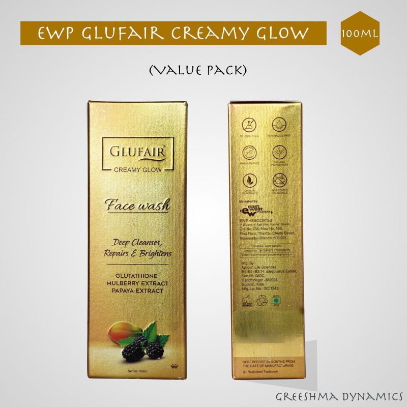 EWP Glufair Creamy Glow Facewash Value Pack 200g - Image 5