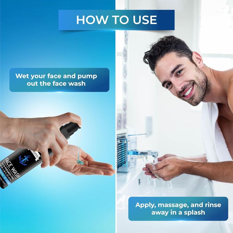 Peezons Ocean Face Wash for Men, 120ml - Image 6
