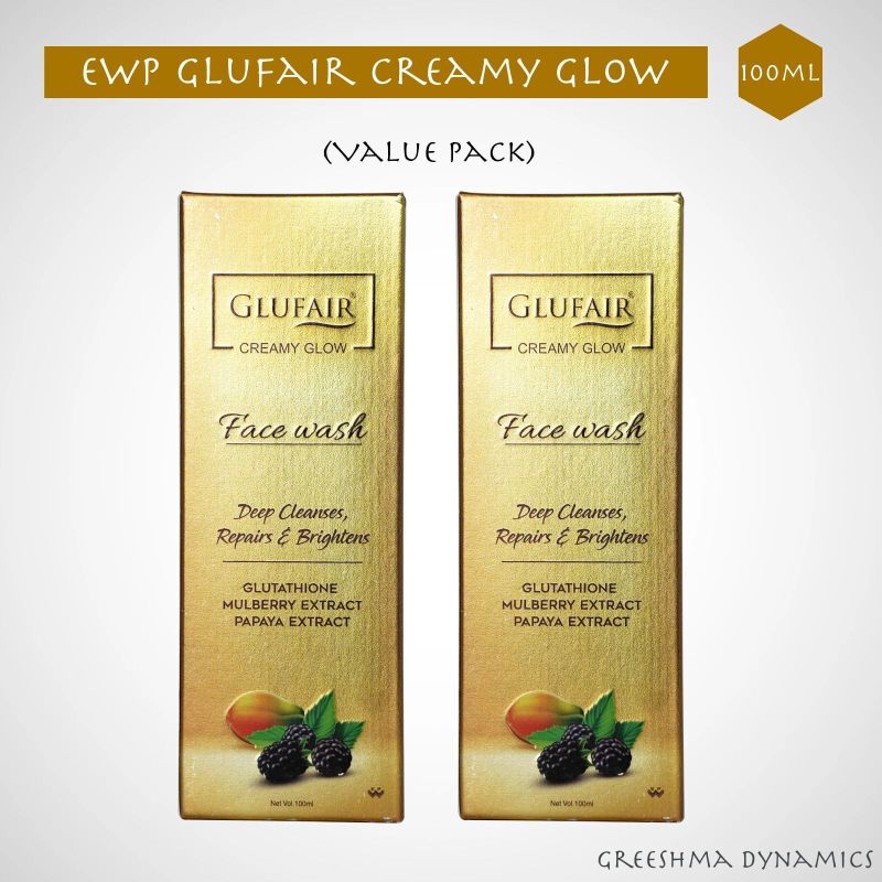 EWP Glufair Creamy Glow Facewash Value Pack 200g - Image 3