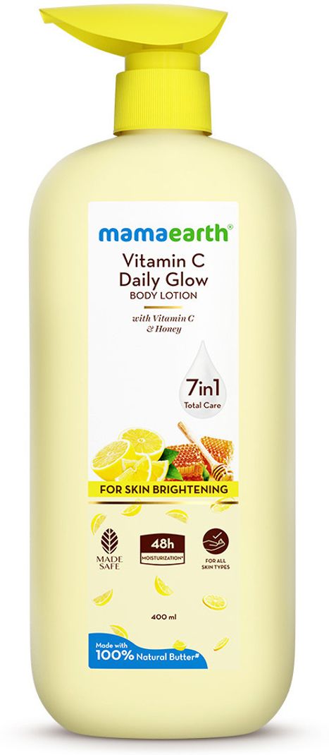 Mamaearth Daily Glow Body Lotion Vitamin C & Honey 400ml - Image 3