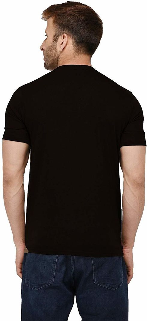 YouthPoi RainbowSeries Men's Black Cotton T-Shirt - Image 7