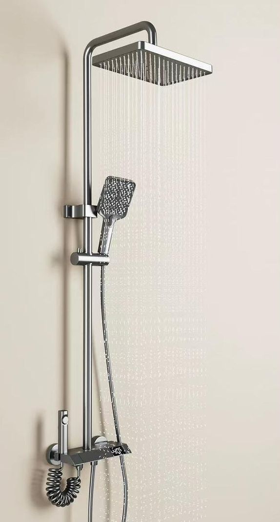 clayplus Thermostatic Shower Panel Shower Set with Head Shower/Hand Shower/Bidet Gun (Matte Finish) - Image 8