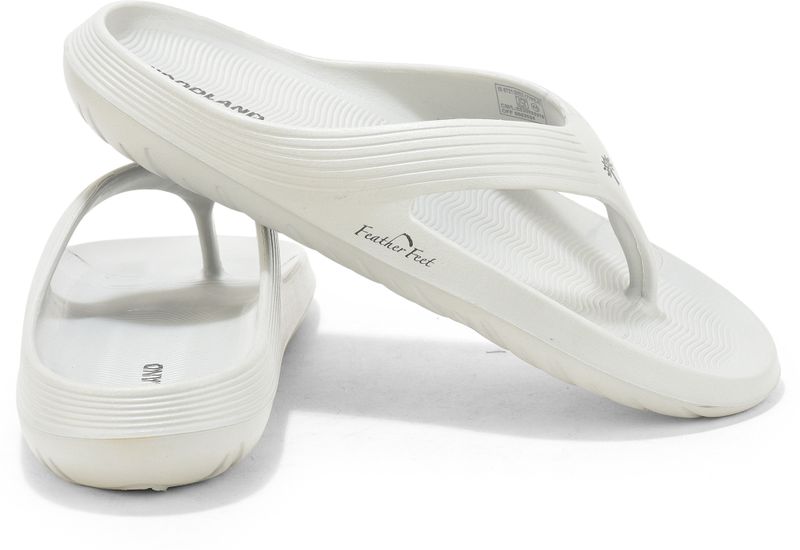 WOODLAND Men's Casual Summer Slippers White Size 10 - Image 7