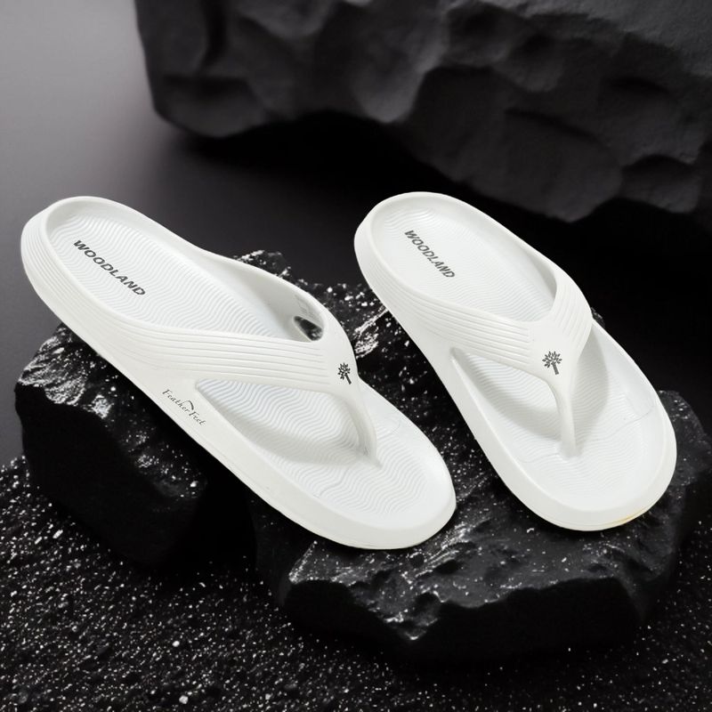 WOODLAND Men's Casual Summer Slippers White Size 10 - Image 8