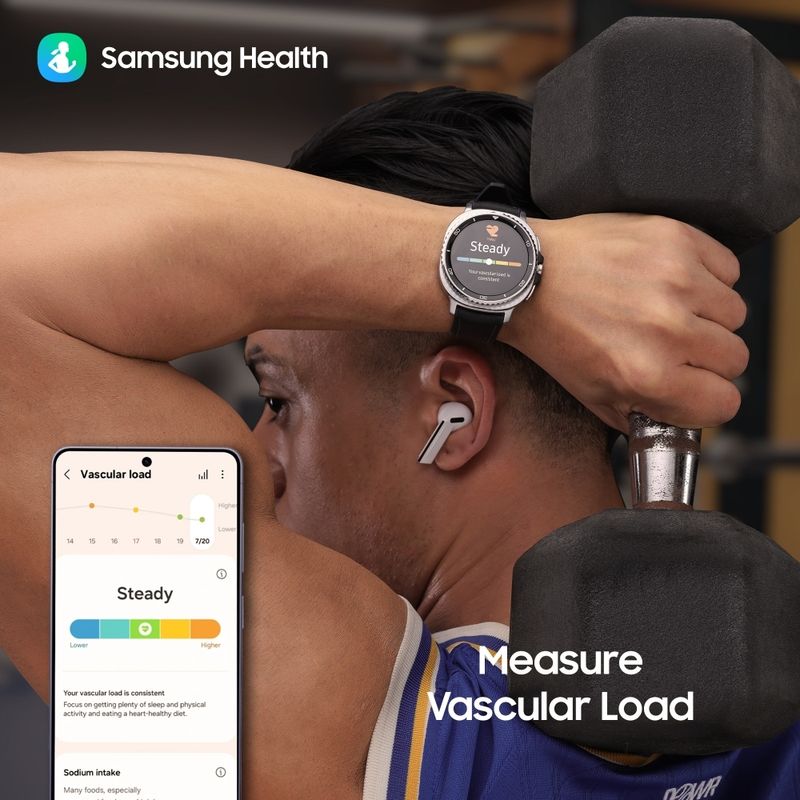 Samsung Galaxy Watch8 Classic (46mm Bluetooth) (Black Strap, Large) - Image 8