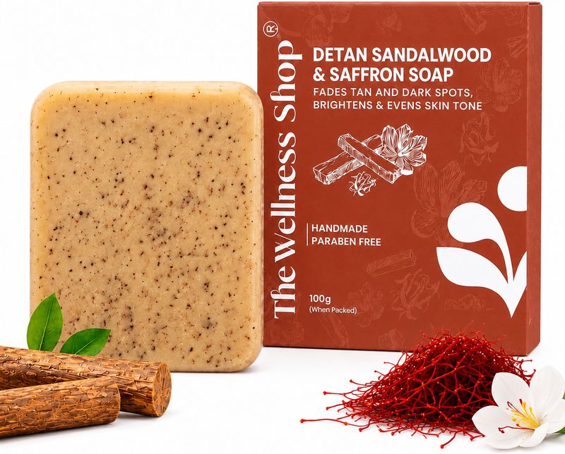 The Wellness Shop Magic Soap Bar Sandal Wood and Saffron Detan Soap - Image 5