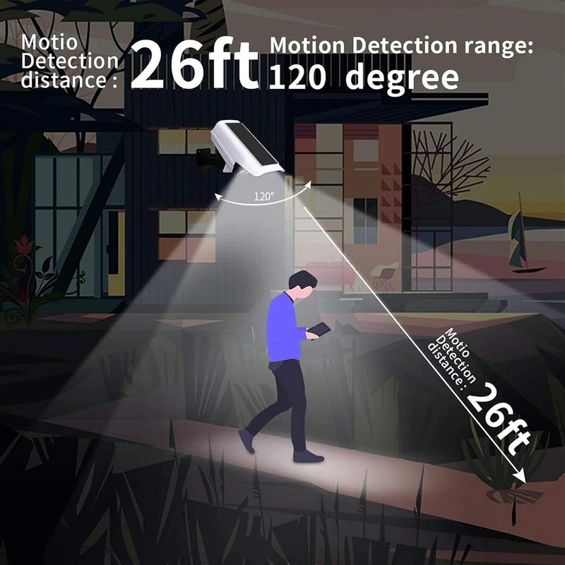 Shikshapatri শিà¦à§à¦·à¦¾à¦ªà¦¾à¦¤à§à¦°à§ Solar Security Camera Light, Motion Sensorâ 3 Modes,Waterproof Outdoor LED Light সà§à¦²à¦¾à¦° লাà¦à¦ সà§à¦ (à¦à¦¯à¦¼à¦¾à¦² মাà¦à¦¨à§à¦à§à¦¡ 1 à¦à¦° পà§à¦¯à¦¾à¦) - Image 6
