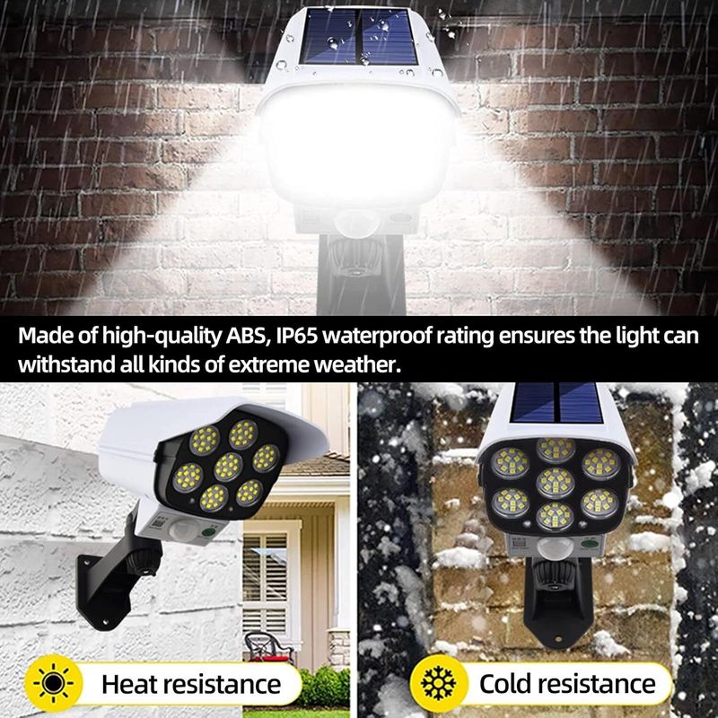 Shikshapatri শিà¦à§à¦·à¦¾à¦ªà¦¾à¦¤à§à¦°à§ Solar Security Camera Light, Motion Sensorâ 3 Modes,Waterproof Outdoor LED Light সà§à¦²à¦¾à¦° লাà¦à¦ সà§à¦ (à¦à¦¯à¦¼à¦¾à¦² মাà¦à¦¨à§à¦à§à¦¡ 1 à¦à¦° পà§à¦¯à¦¾à¦) - Image 7