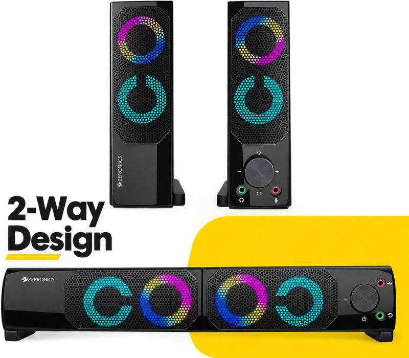 ZEBRONICS ZEB-WONDERBAR 10 10W 2.0 Speaker Multicolor - Image 3