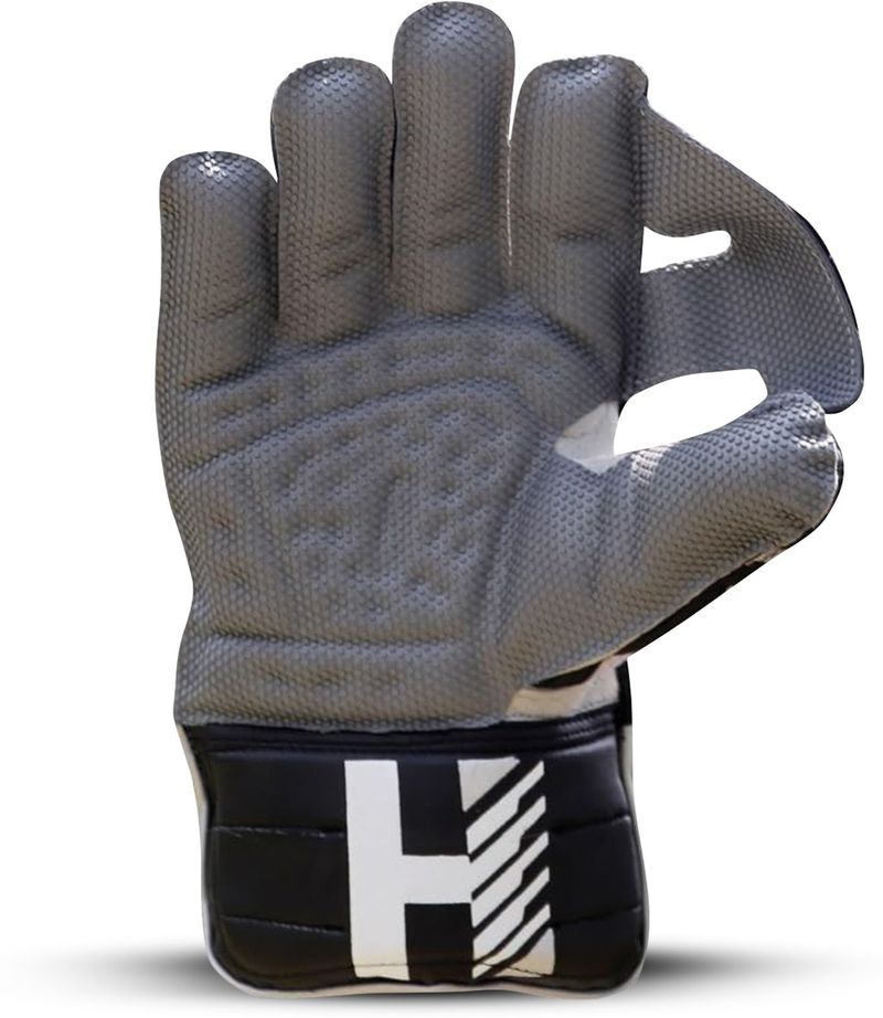 Heega Heritage Black Wicket Keeping Gloves (Black) - Image 8