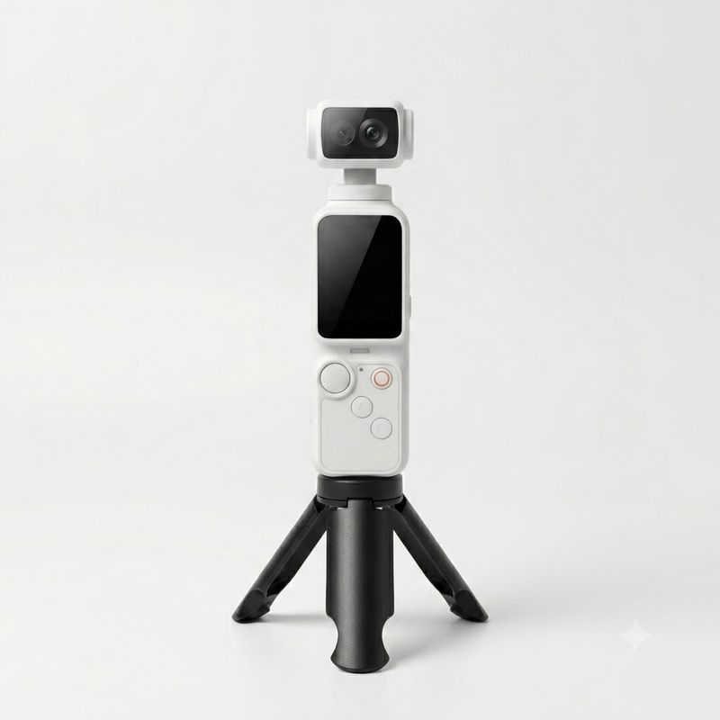 PREMY Mini Pocket Camera 2K Ultra HD 270° Rotating Lens (White, 20MP) - Image 3